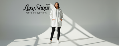 Lexy Shop felpa bianca con logo nero